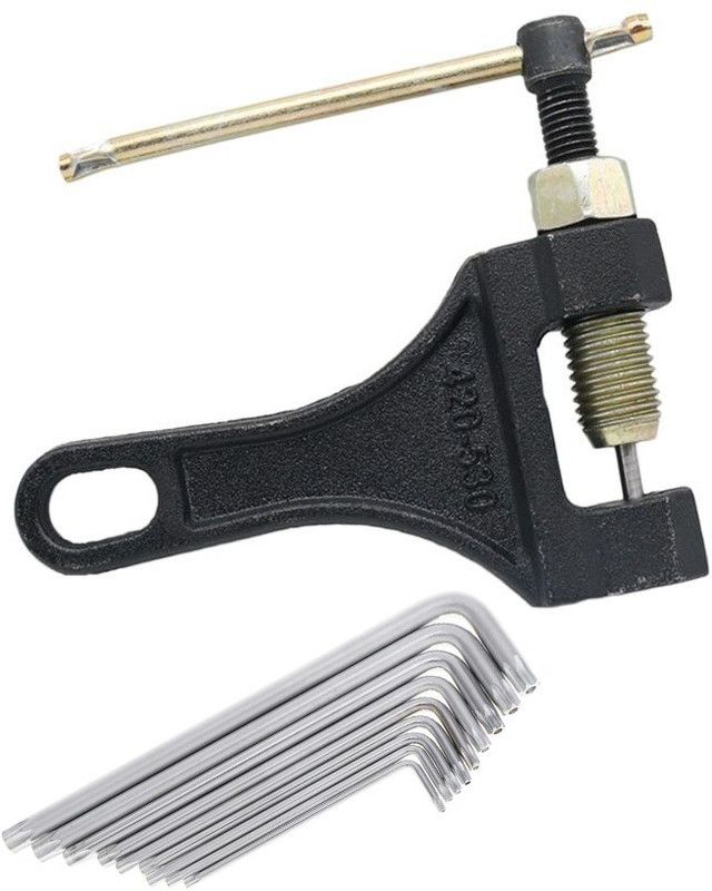 Digital Craft Combo of 2 Tools Bicycle Chain Pin Remover Bike Link Breaker Splitter MTB Cycle Repair with Tool Bicycle Chain Puller Link Extractor Cycle Repair with Trox Allen Key Single Sided Speciality  (Pack of 2)