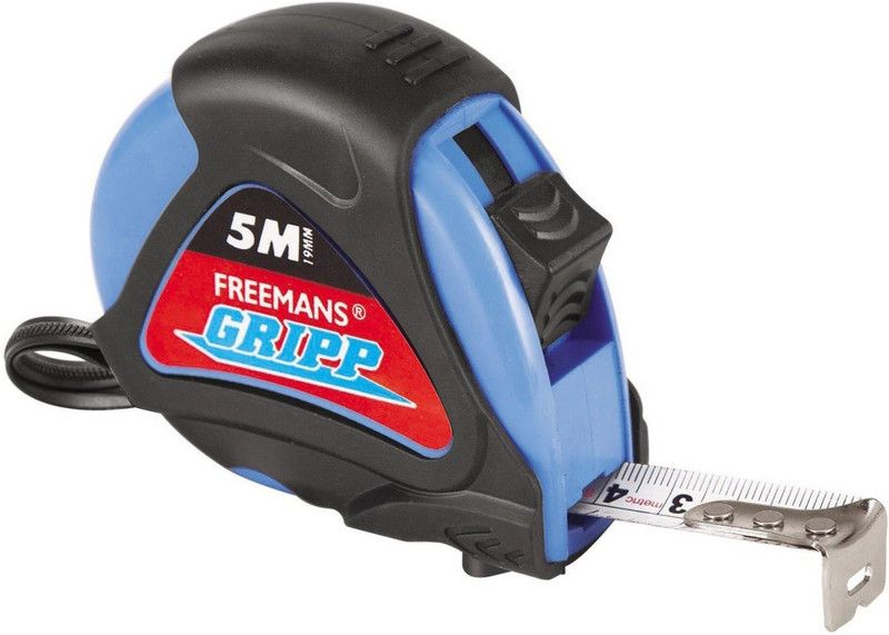 FREEMANS 5 mtr 19 mm Freemans Gripp Measurement Tape  (5 Metric)