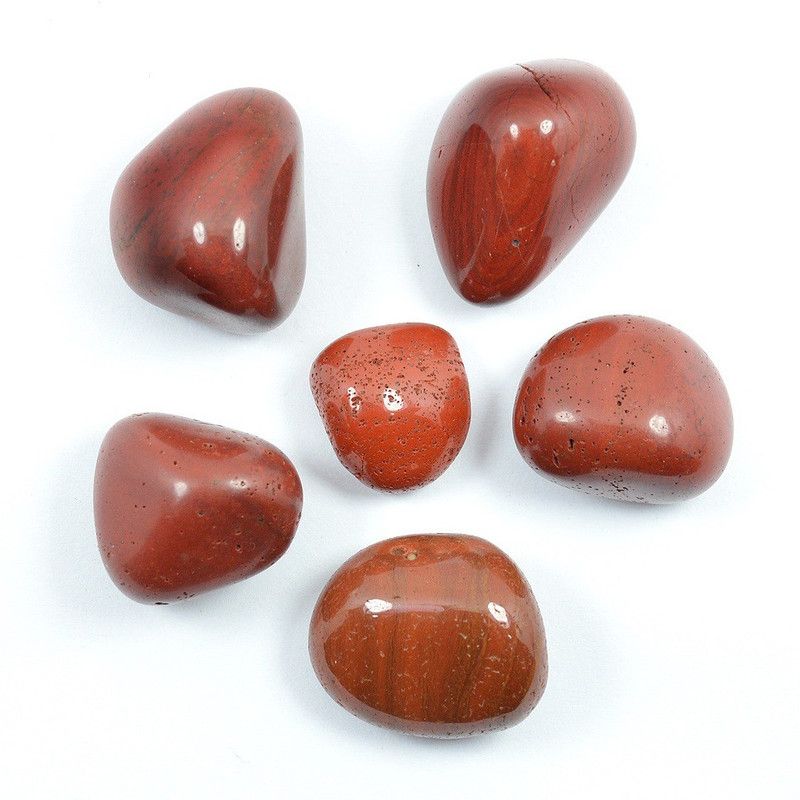 CRYSTU Natural Red Jasper Tumble Crystals / Stones for Reiki Healing and Vastu Correction and Increase Creativity Tumble Stone Engraved Asymmetrical Crystal Stone  (Red 200 g)