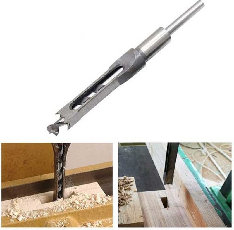 A&S TOOLSHOP Square Hole Saw Mortising Chisel Woodworking Tool Auger Drill Bit