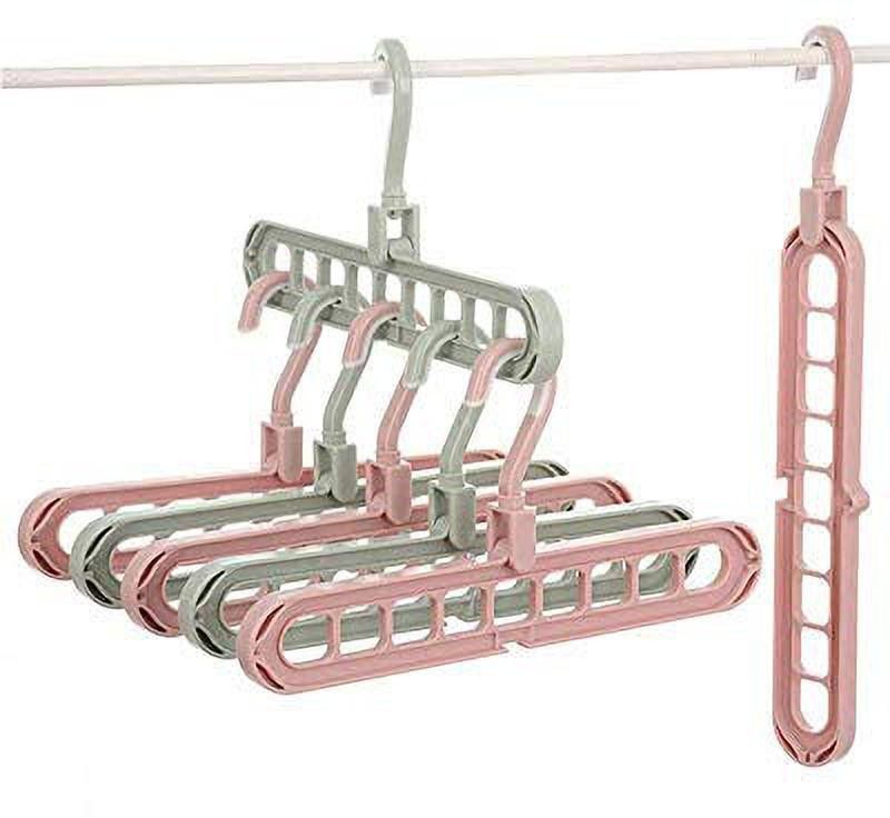 GS Wardrobe Space Saver Folding Hangers,Hangers for Clothes Wardrobe Closet Organizer