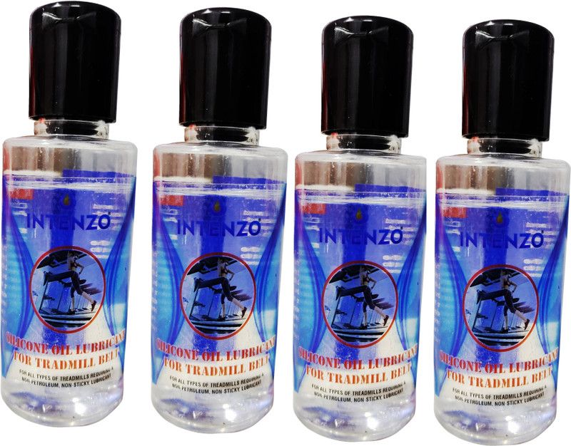intenzo treadmill Belt siliocne oil Lubricant For All Type Of Treadmill Belt Manual Pump  (0.1 L Pack of 4)