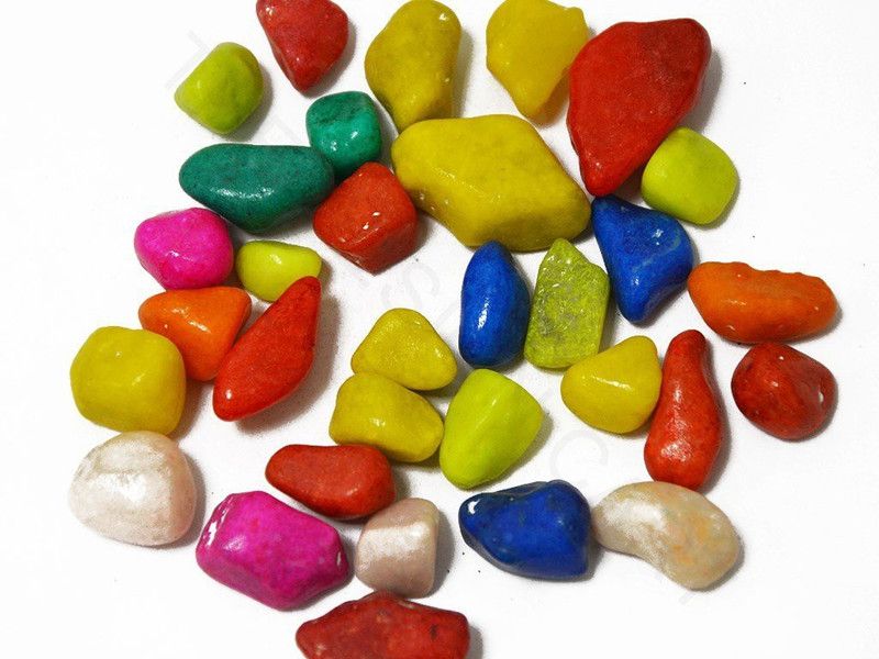 Stone5026 Oval Marble Stone  (Multicolor 475 g)