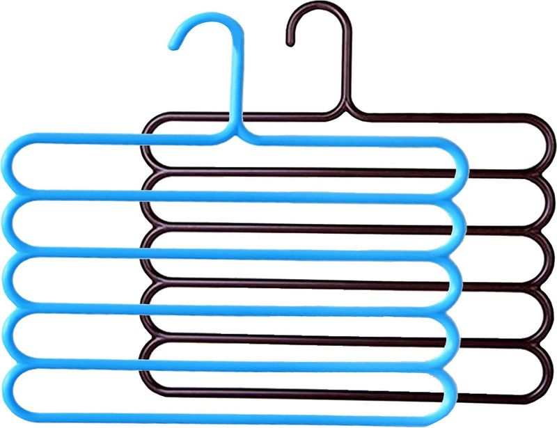 KUBER INDUSTRIES Plastic Trousers Pack of 2 Hangers For Trousers  (Multicolor)
