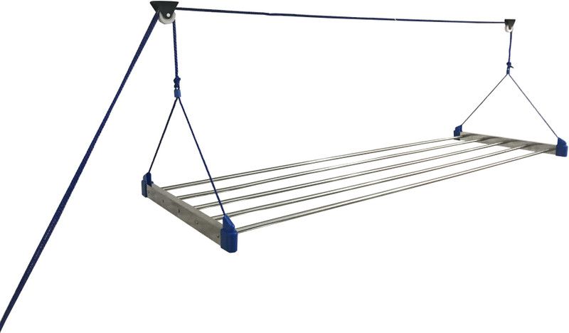 TOPAZ Steel Ceiling Cloth Dryer Stand Cloth Hanging Stand 5 Feet 5 Pipe  (1 Tier)