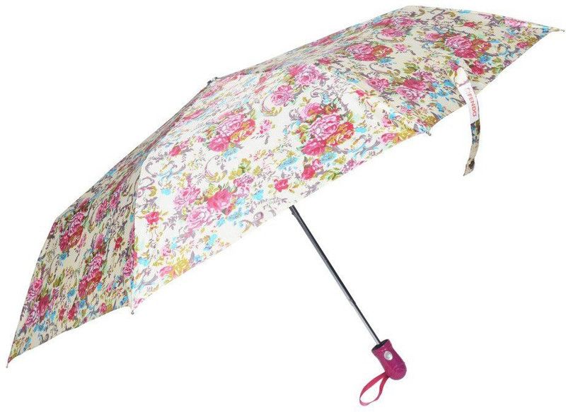 Fendo 3 Fold Auto Open Beautiful Umbrella  (Multicolor)