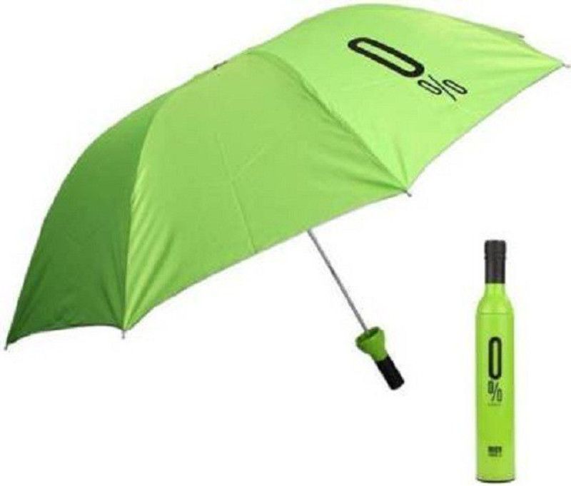 Sales Hub Fashionable Wine Bottle Umbrella (green) Umbrella  (Green)