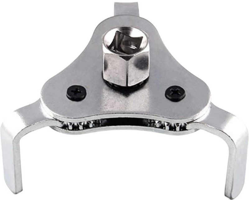 Digital Craft Trucks Accessory Oil Filter Wrench Repair Tools 3 Jaws Mini Two Way Auto Adjustable Car Hard Removal Aluminum Alloy Universal Single Sided Speciality  (Pack of 1)