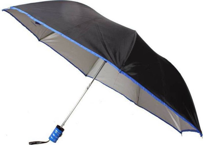 SAIFPRO 2 Fold Umbrella  (Black)