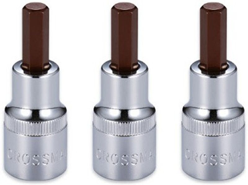 Crossman 99-427	1/4" Drive Metric Hex Bit Socket Metric 7.0mm (Pack of 3Pcs.)| Socket Set  (Pack of 3)