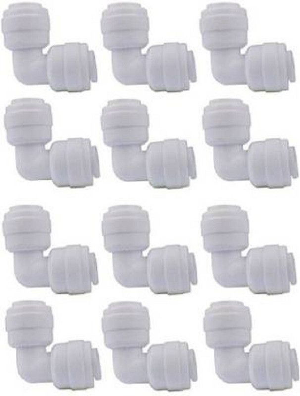 AQUALIQUID RO RO Water Purifier Elbows Connectors Double Side Pushfit 1/4 inch QC x 1/4 inch QC for RO uv Water Purifier Hose Connector Hose Connector