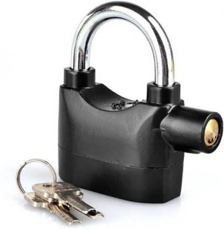 KITCHENPRESS Steel Matte Smart Lock  (Black)