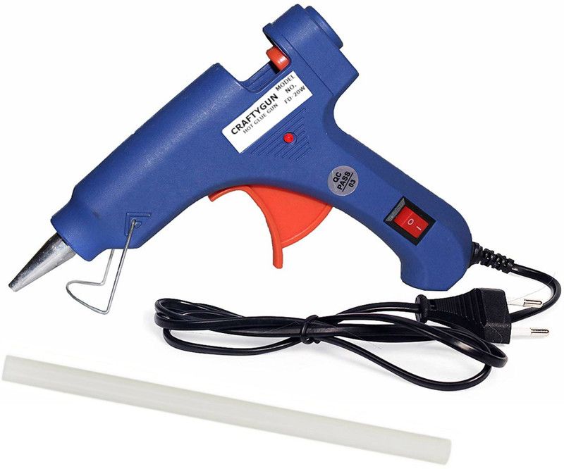 PICKTOOLS BLUE MINI 20 WATT - 1 GLUE STICKS OF 7MM SIZE Standard Temperature Corded Glue Gun  (7 mm)