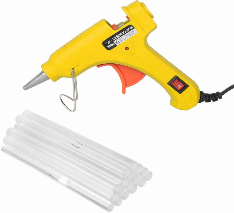 W Wadro 40 WATT Leak Proof Hot Glue Gun Kit|with On/Off Switch|LED Indicator & 25 Adhesive Glue Sticks High Temperature Corded Glue Gun  (7 mm)