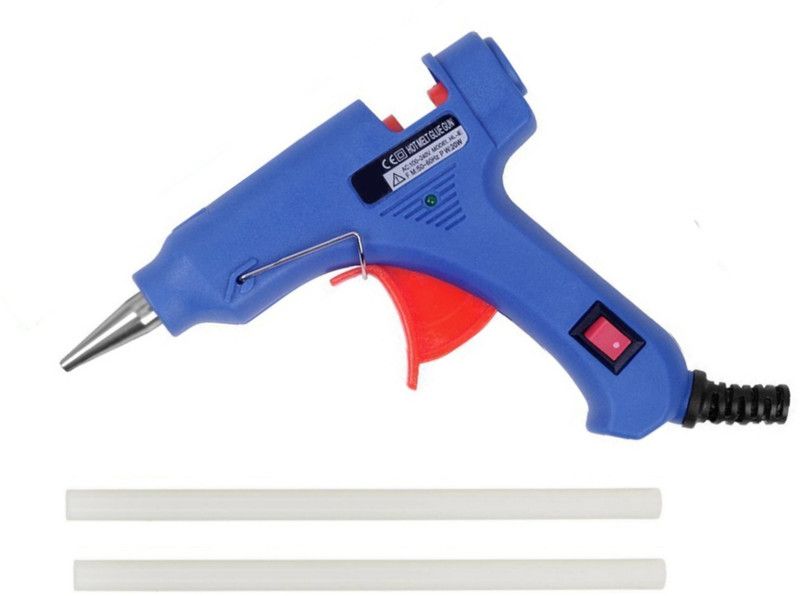 FADMAN BLUE MINI 20W 20 WATT (ON OFF SWITCH & INDICATOR) HOT MELT GUN.WITH FREE 2 GLUE STICKS Standard Temperature Corded Glue Gun  (7 mm)