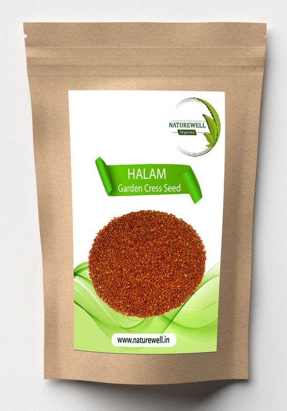 Naturewell Garden Cress (Halim Seeds) for Calcium | Iron | Vitamin A | Vitamin C | Vitamin E | Protein | Folic acid and Dietary Fibre (RAW ) (ALIV - ASALIYA SEEDS) Seed  (100 per packet)