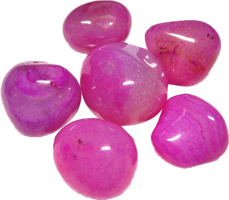 Prisha PC22 Polished Asymmetrical, Round, Oval Onyx Pebbles  (Pink 1 kg)