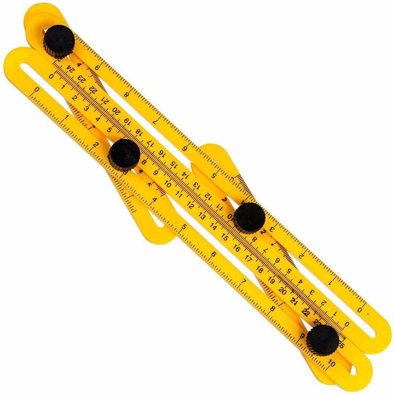 SYGA Foldable Ruler Yellow Creative Multi- Non-magnetic Line Level  (31 cm)