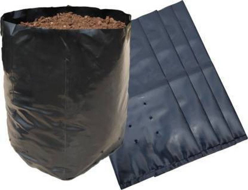 greengrow Gardening, Nursery Poly Bag, 18x18 Inch, Pack Of 10 Grow Bag Grow Bag