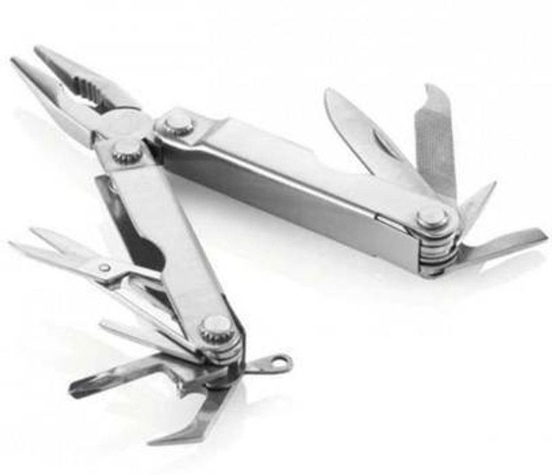 Shopment 12 IN 1 FOLDABLE PLIER Multi Utility Plier  (12 Tools, Silver)