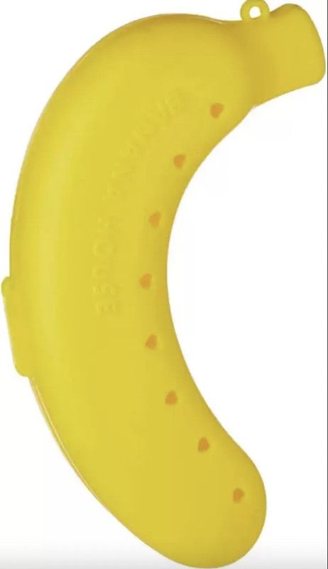 smilykid Banana Case Banana Fruit Storage Holder Cover Box Storage Box  (Yellow)