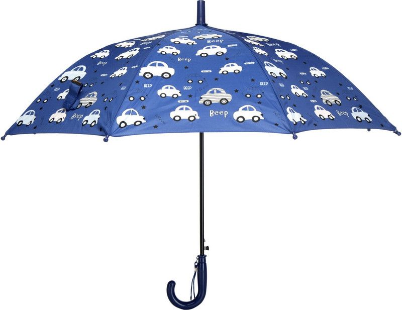 Emblazon Car Print Automatic Color Changing Kids Umbrella  (White, Blue)