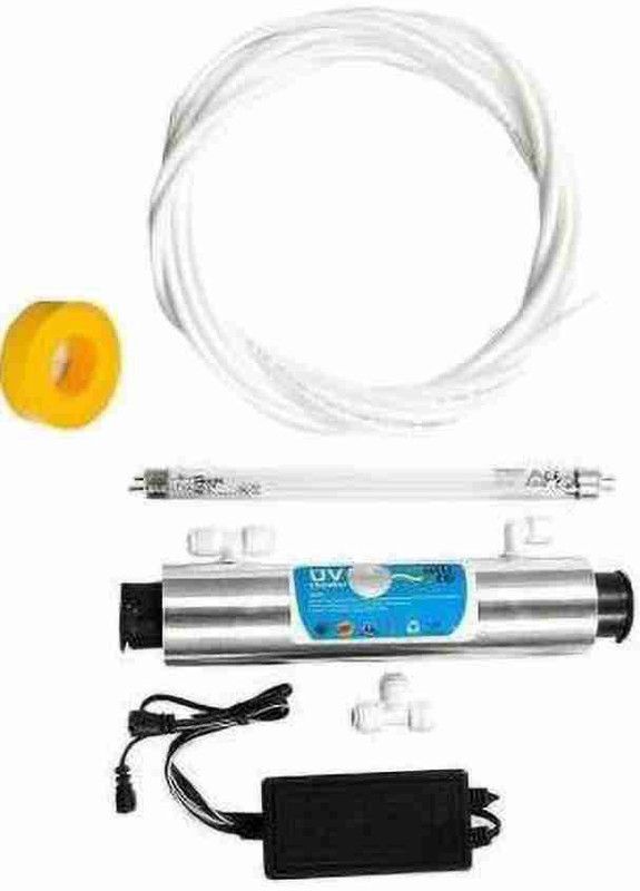 Aqua lite UltraViolet (UV) Kit with Philips UV lamp, UV Barrel, 2 mtr, TDS Adjuster, UV Chok, 2T & 1/4" 2 Connectors,1 Taplon tape good Solid Filter Cartridge  (0.9, Pack of 5)