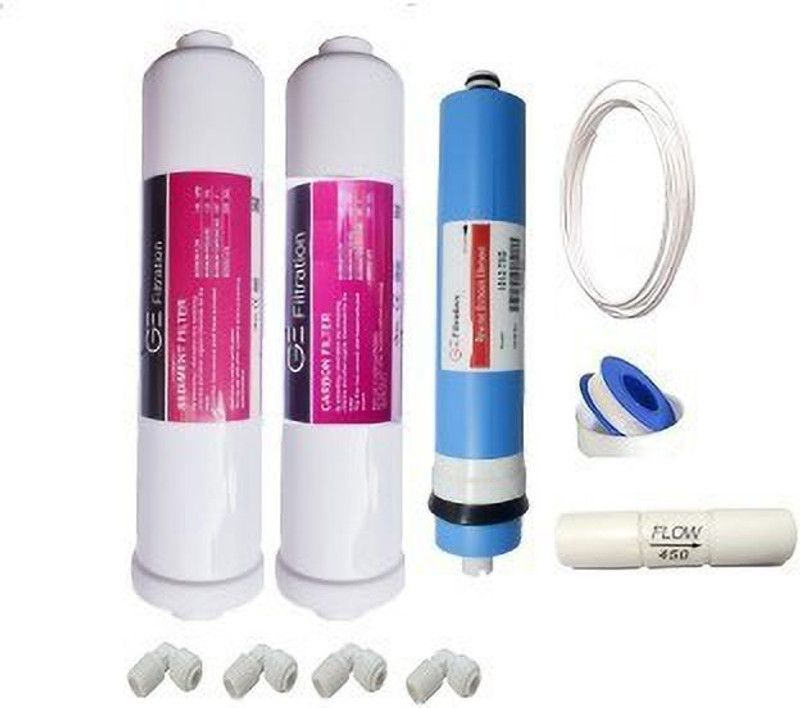 colorsole GE FILTRATION RO service kit (Sediment FIlter,Carbon Filter,High TDS membrane,FR,Elbow connectors) one... Pleated Filter Cartridge  (0.2, Pack of 1)