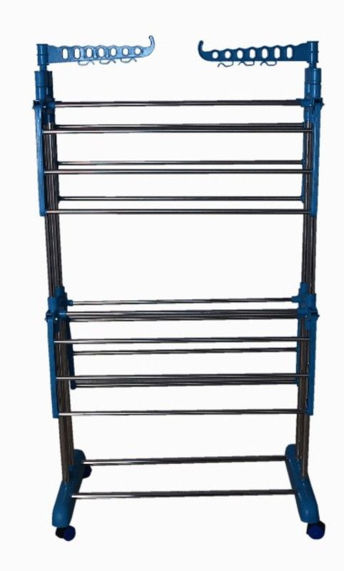 LAKSHAY Steel Floor Cloth Dryer Stand STAINLESS STEEL PIPE – 005  (3 Tier)