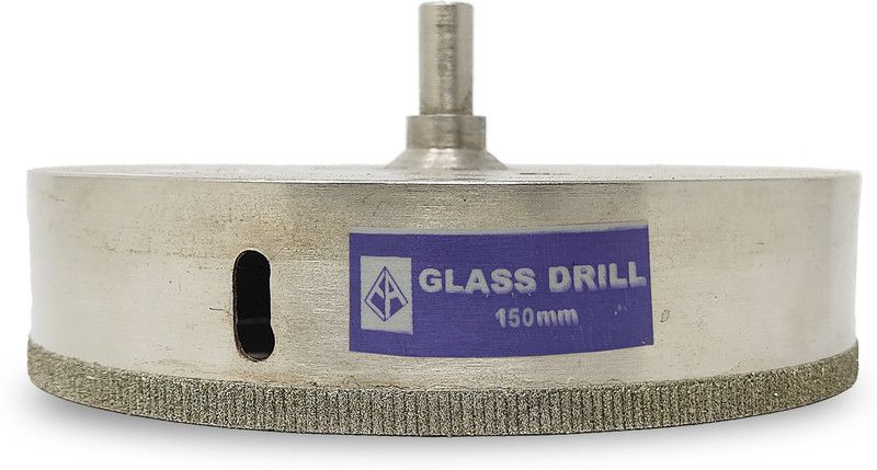EXCEL IMPEX Excel Glass Drill Bit - 150 mm Dia. -Drill Holes on Glass, Ceramic Tiles, F.R.P, F.T.P
