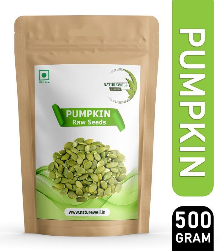 Naturewell Organics Raw Pumpkin Seeds For Eating and Weight Loss Management - High Protein & Fiber Seed  (500 g)