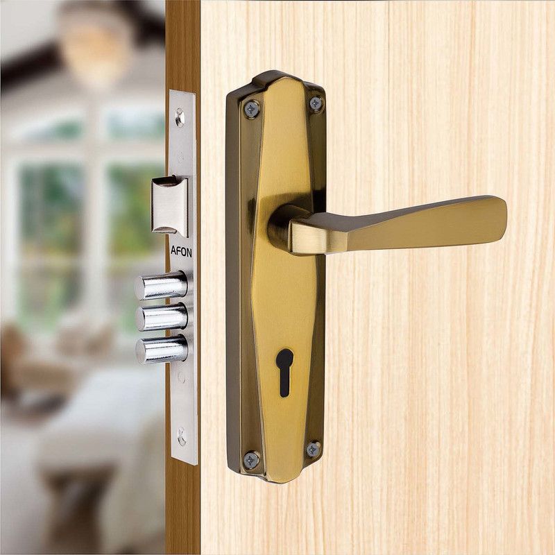 AFON Iron Glossy Handlesets  (Black, Gold)