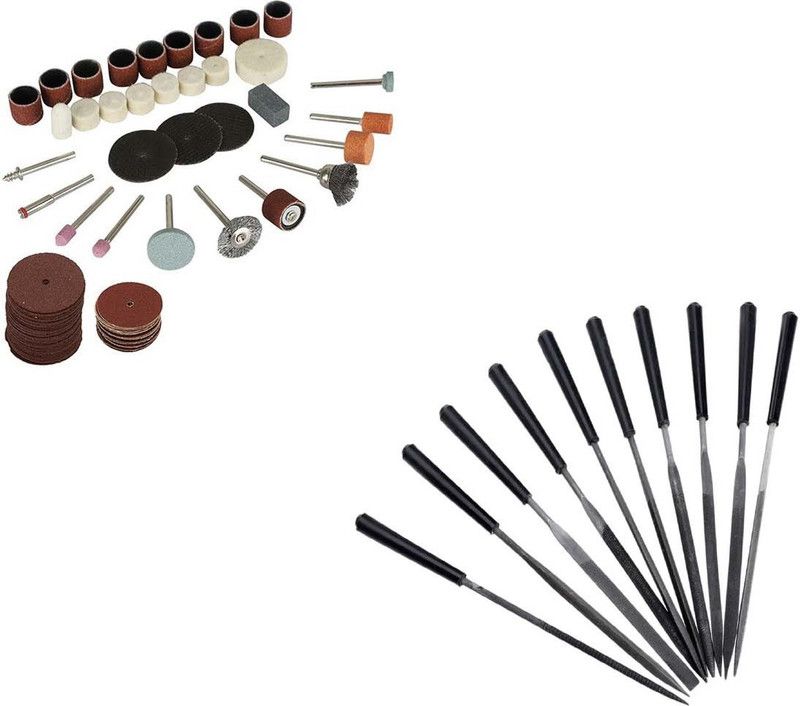Digital Craft 12Pc Rotary Tools Set,10Pc 4x160 Needle File Set,, 12Pc Rotary Tools Set,10Pc 4x160 Needle File Set,, Rotary Tool  (3 mm)