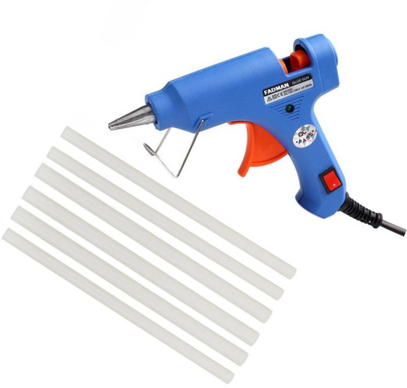 FADMAN BLUE MINI GLUE GUN | 20 WATT | HOT MELT GLUE GUN | WITH 6 ADHESIVE HOT GLUE STICKS Standard Temperature Corded Glue Gun  (7 mm)