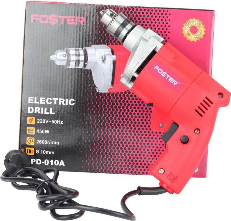 FOSTER FPD-010A 10mm Electric Pistol Grip Drill  (10 mm Chuck Size, 450 W)