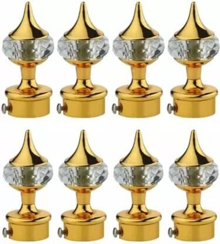 Ebenezer Curtain Knobs Rod Rail Bracket Gold - 8 Pcs Door Hanger Door Hanger