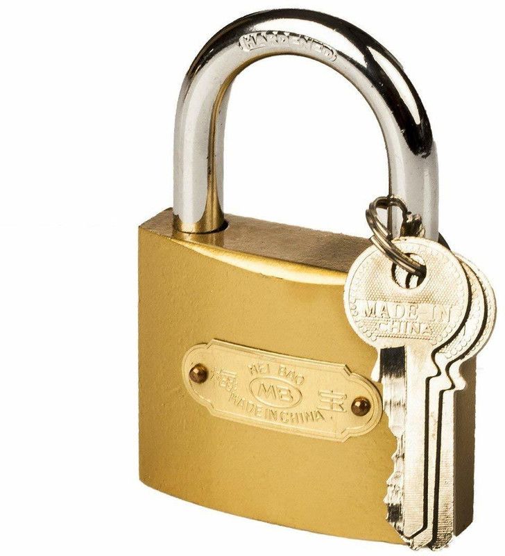 STORKINS Standard Choice Steel Hardened Locks (Pack of 1) Padlock (Gold) Padlock  (GOLDEN)