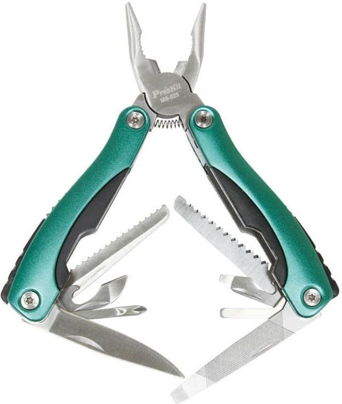 Proskit MS-525 Multi Utility Plier  (9 Tools, Green)