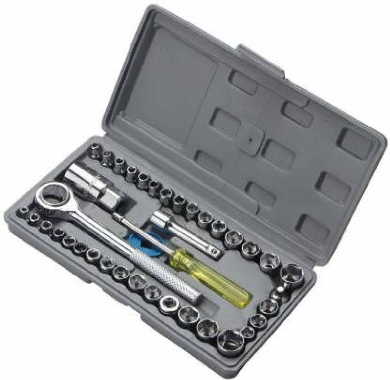 Perclution Enterprise 40 pcs combination socket wrench tool kit set Socket Set  (Pack of 1)