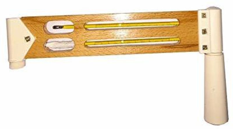 BHI Sling Psychrometer Wooden Body Type Fahrenheit All-in-One Analog Moisture Measurer  (1.5 mm)