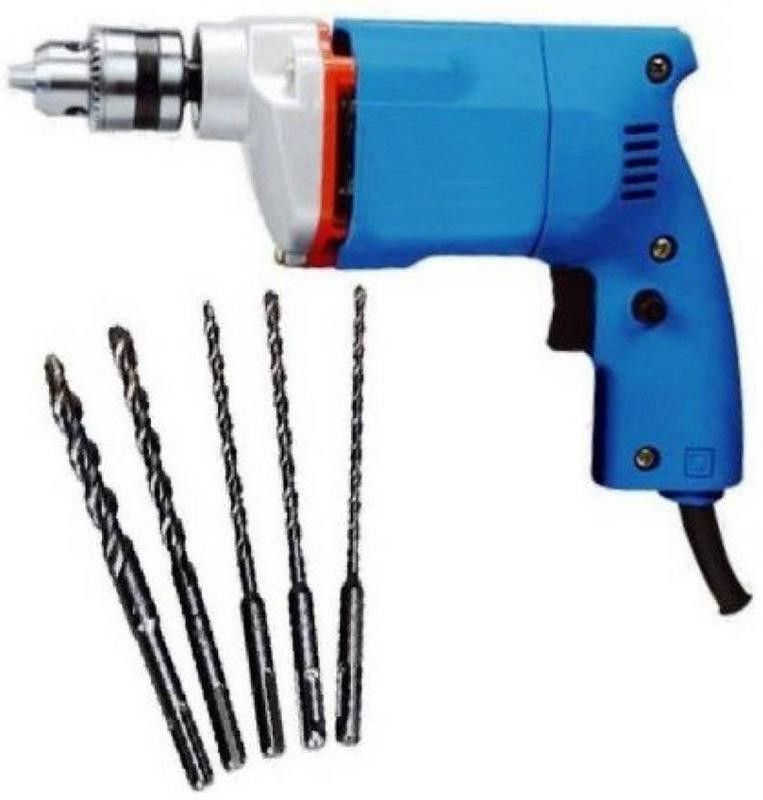 GREEN HOME Power Drill Machine Pistol Grip/Multicolour/10mm/300watt/2600 rpm/6 month warranty/Runex PD-370 Pistol Grip Drill  (10 mm Chuck Size)