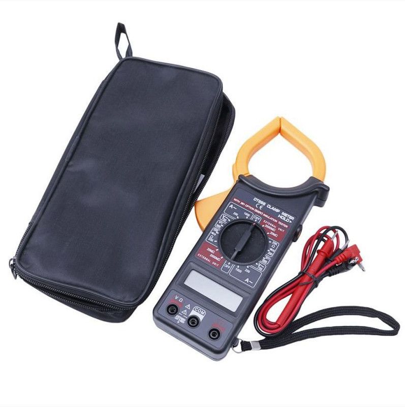 BALRAMA Clamp Meter DT-266 Digital Clamp Multimeter DT266 For AC DC Electricity Ampere Measuerment Insulation Tester + Carry Case + Battery Non-magnetic Engineer's Precision Level  (20 cm)
