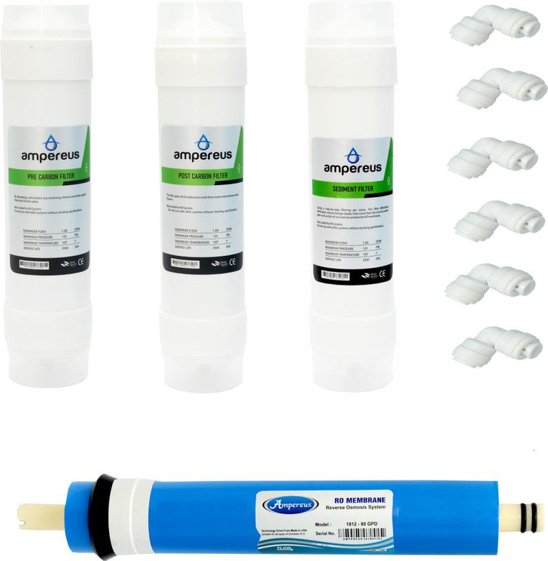 AMPEREUS Ro Filter Complete Set Suitable For All Kind Of Water Purifier Solid Filter Cartridge  (0.5, Pack of 10)