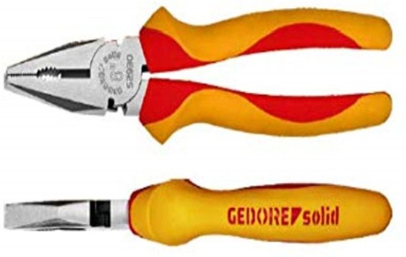 Gedore S29300200 Combination Plier Insulated 200mm Combination Snap Ring Plier  (Length : 8 inch)