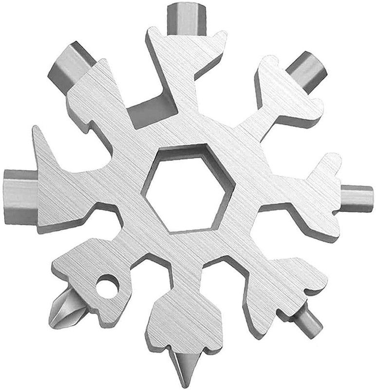 Gift Corner DEO23028 Multifunctional Stainless Steel Snowflake 18 in 1 Tool Multi Tool Key Screwdriver Bit Set  (Pack of 1)
