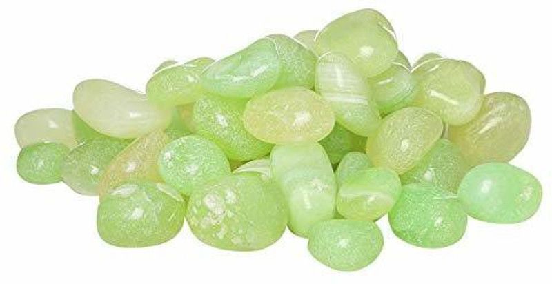 Aisley Decorative Onyx Stone Pebbles Aquarium Fish Tank Vase Filler (Parrot Green, 3Kg) Polished, Regular Angular, Asymmetrical, Oval, Round Onyx Stone  (Green 3 kg)