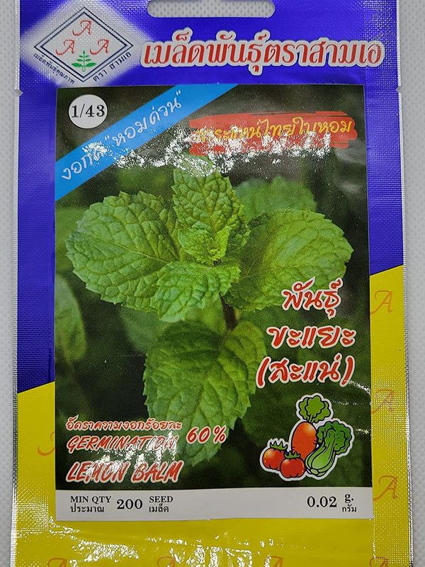 VibeX VXI-53 - Non-GMO Lemon Balm - (250 Seeds) Seed  (250 per packet)