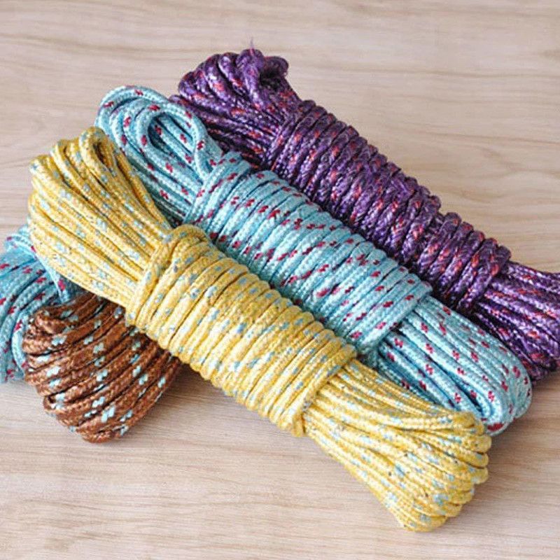 Aloud Creations Nylon Braided Twisted Rope for Drying Clothes Nylon Clothesline  (20 m)