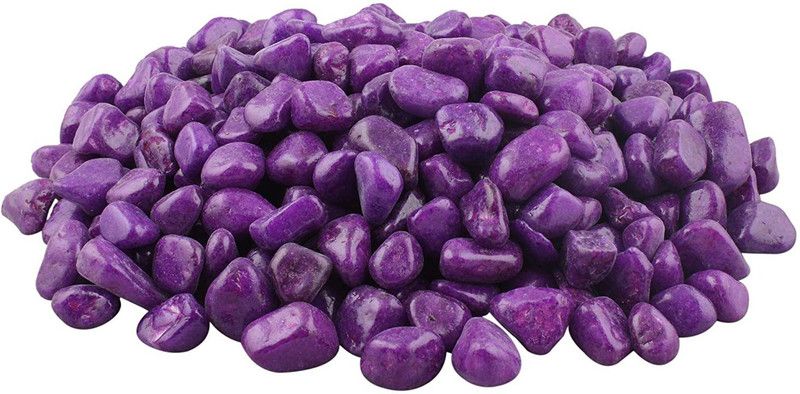 JCC CS1974-1 Polished Angular Onyx Pebbles  (Purple 1 kg)