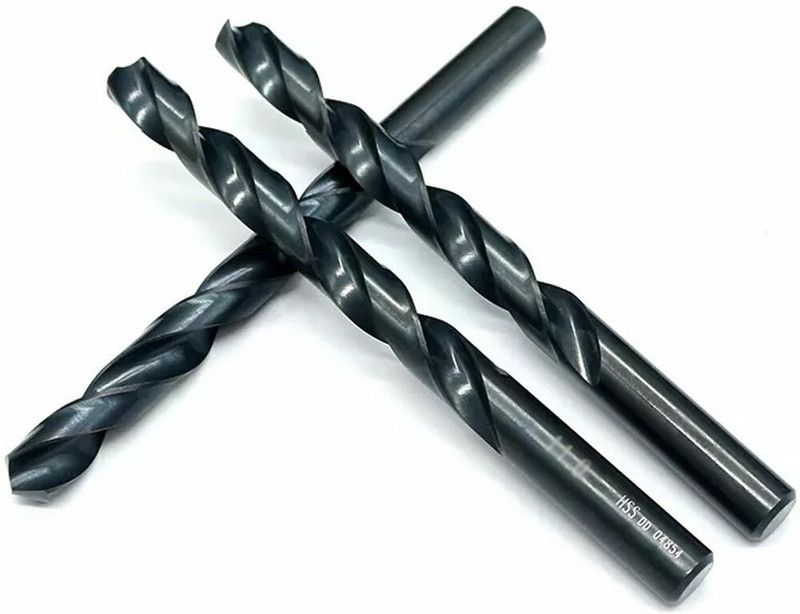 HOSEMART 10mm Diameter [Pack Of 5] HSS (High Speed Steel) Straight Shank Drills Jobber Series Twist Drill Bits Ground Flute